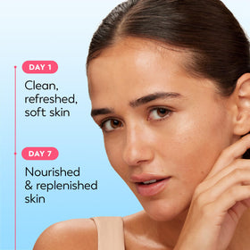 Olay Makeup Remover Wipes displayed with natural elements