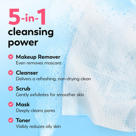 Olay Makeup Remover Wipes inside view showcasing texture