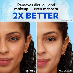 Olay Makeup Remover Wipes on a bathroom counter