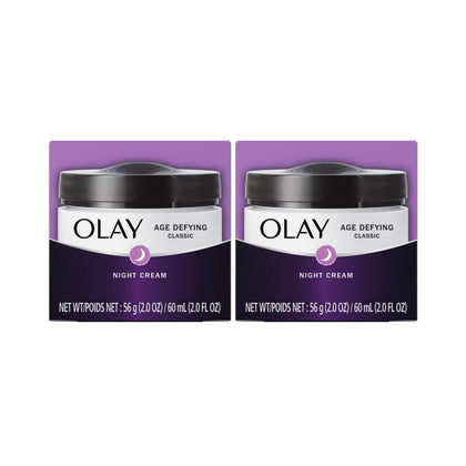 Olay Night Cream Pack of 2 front view with product details