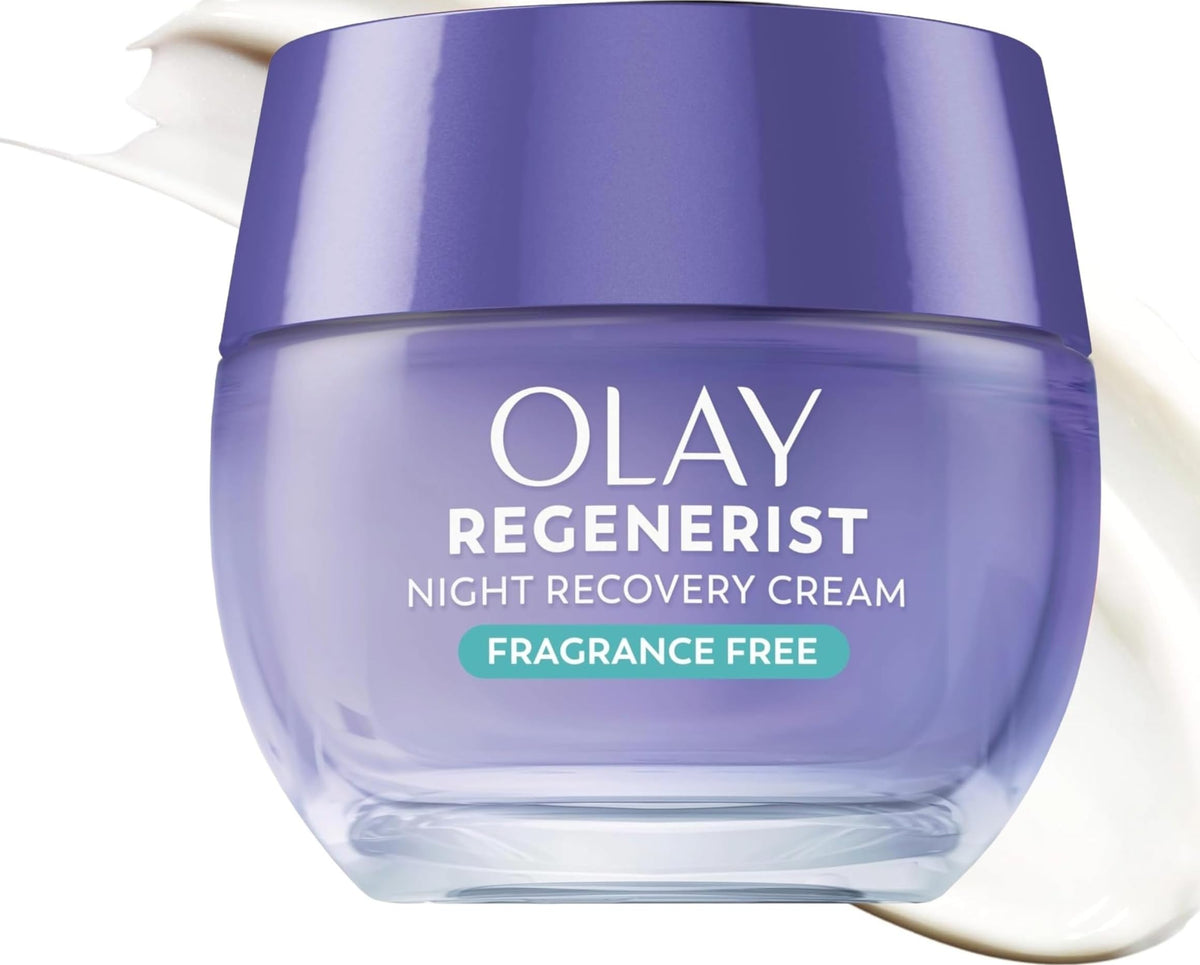 Olay Night Recovery Cream 1.7Oz front view with packaging