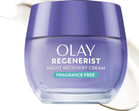 Olay Night Recovery Cream 1.7Oz front view with packaging
