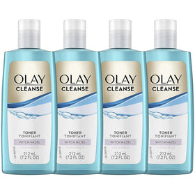 Olay Oil Minimizing Toner on a bathroom counter