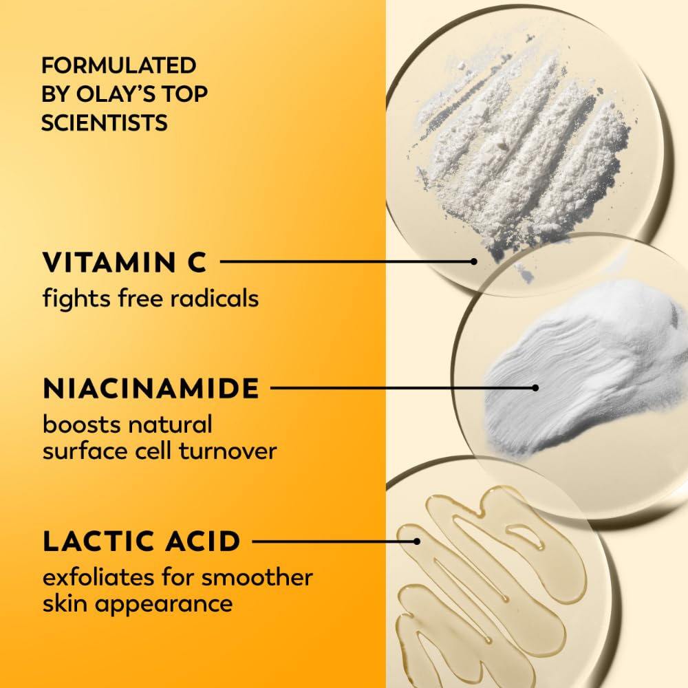 Olay Regenerist cream application on skin