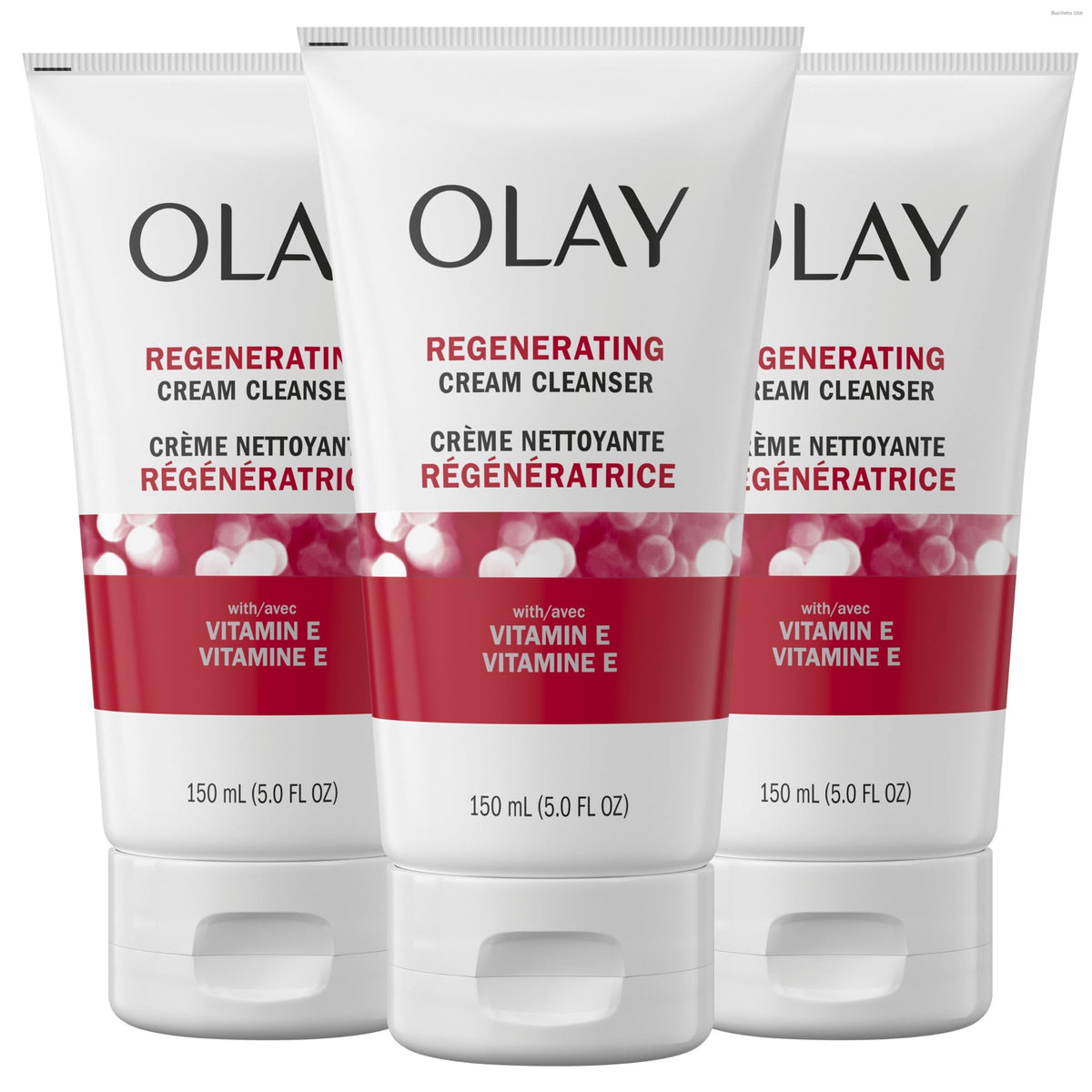 Olay Regenerist Cream Cleanser front view with packaging