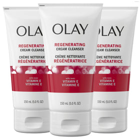 Olay Regenerist Cream Cleanser front view with packaging