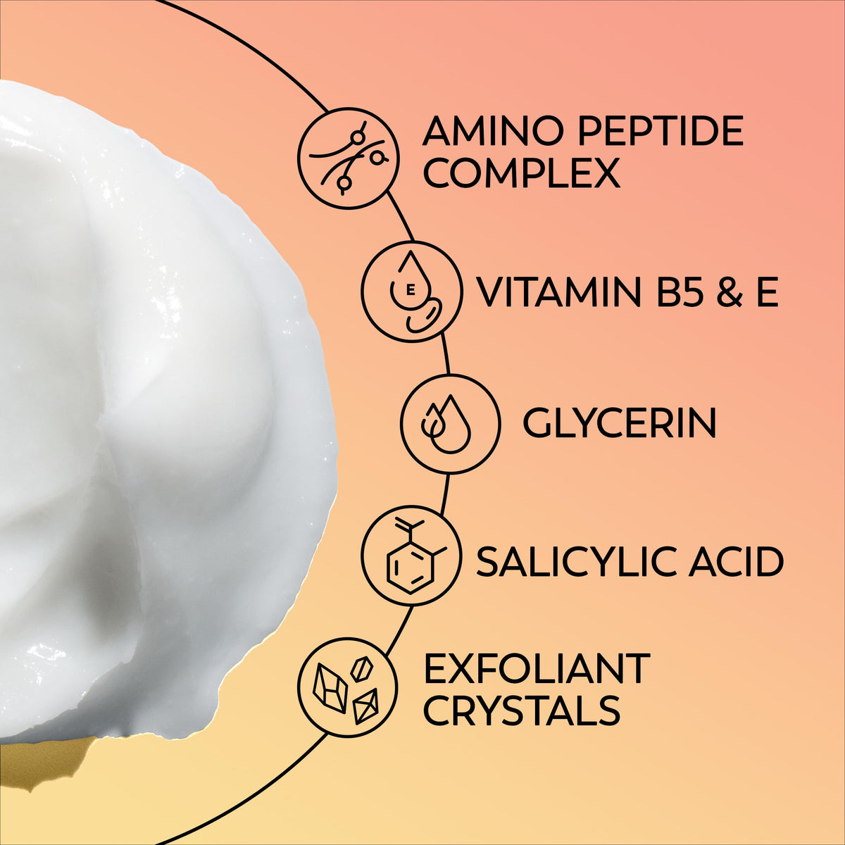 Olay Regenerist Cream Cleanser in use on a model's face