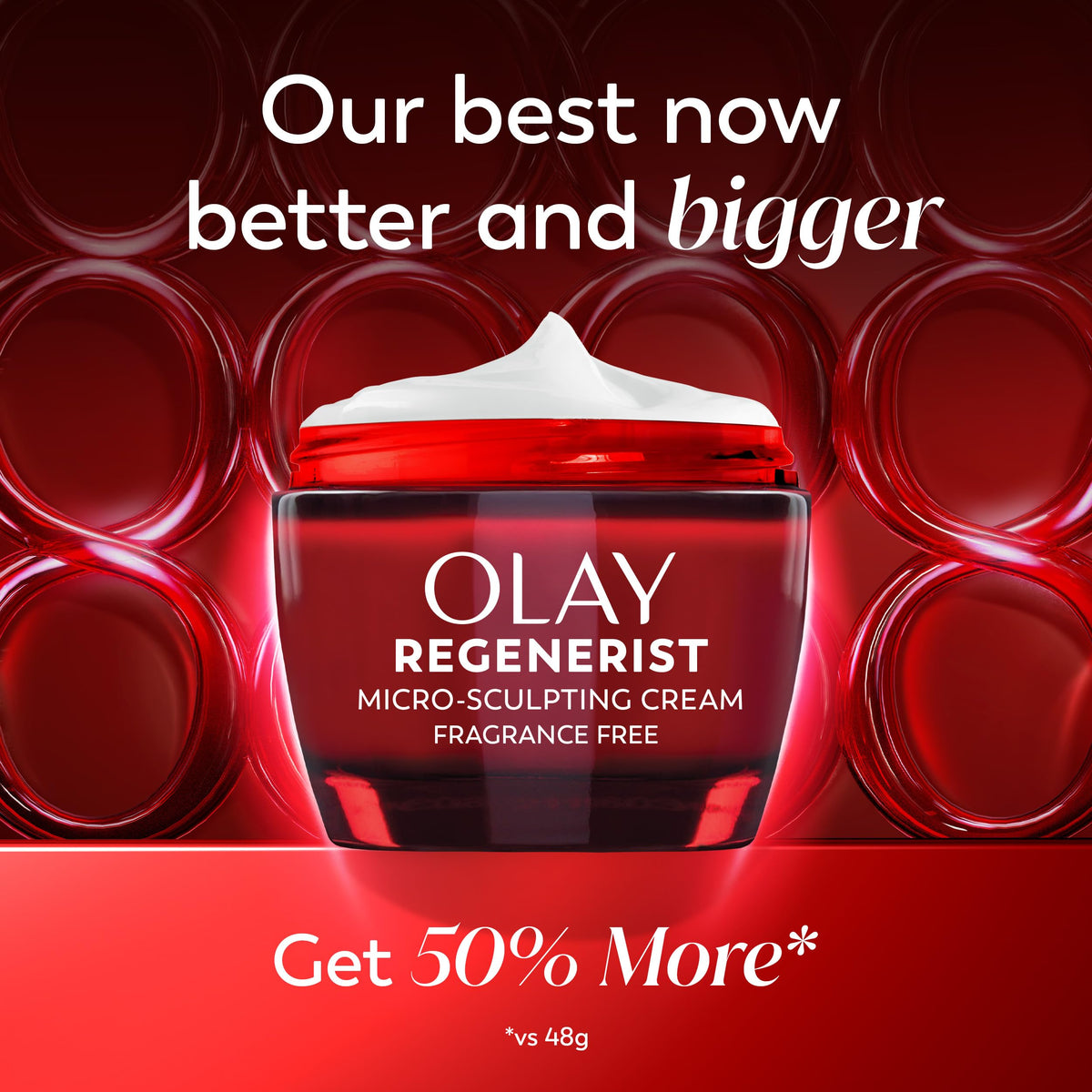 Olay Regenerist Micro-Sculpting Cream 2.6oz side view