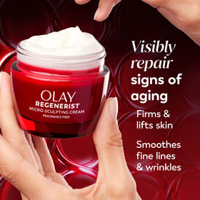 Olay Regenerist Micro-Sculpting Cream 2.6oz texture close-up