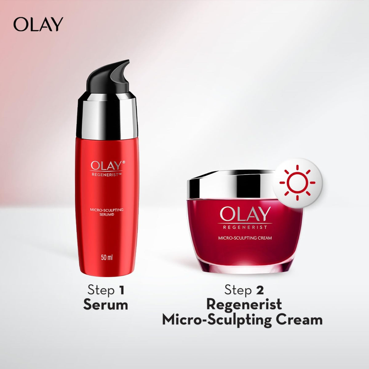 Olay Regenerist Micro Sculpting Serum 50ml application on skin