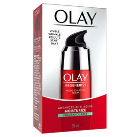 Olay Regenerist Micro Sculpting Serum back view with ingredients