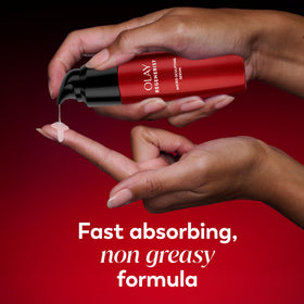 Olay Regenerist Micro-Sculpting Serum texture on hand