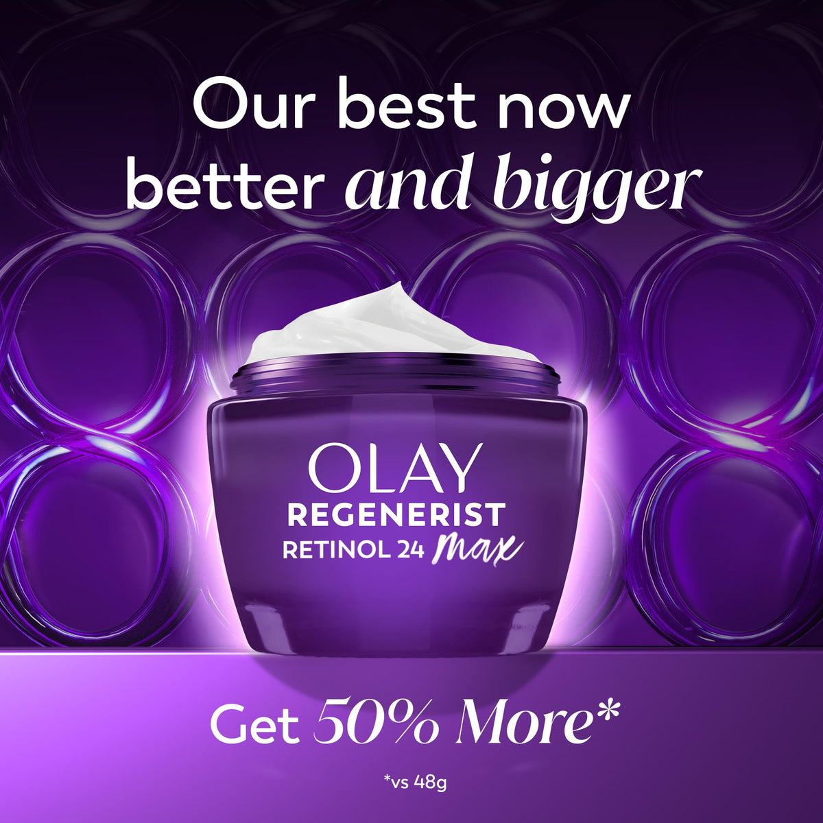 Olay Retinol Night Cream MAX 2.6oz packaging