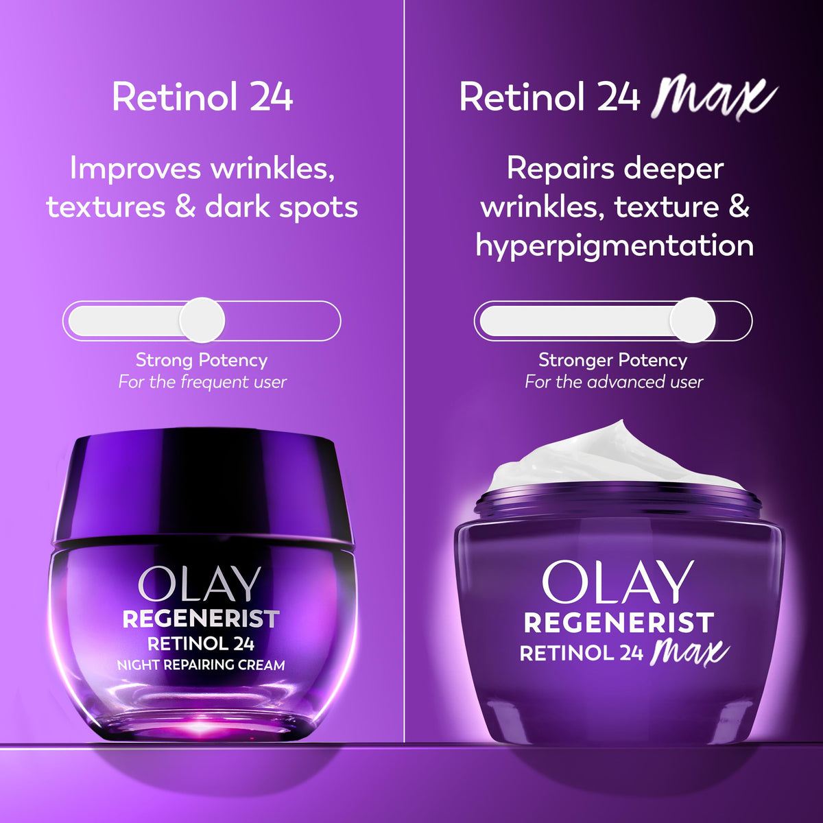 Olay Retinol Night Cream MAX 2.6oz texture close-up