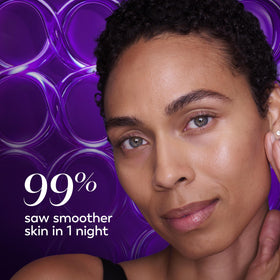 Olay Retinol Night Cream with a night routine setup