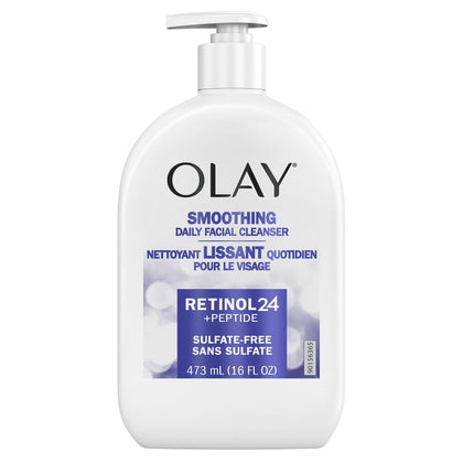 Olay Smoothing Daily Facial Cleanser 16 Oz front view