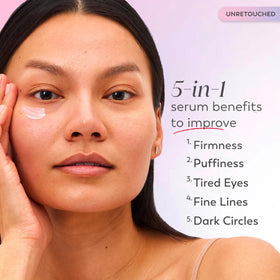 Olay Super Eye Serum close-up of pump and texture