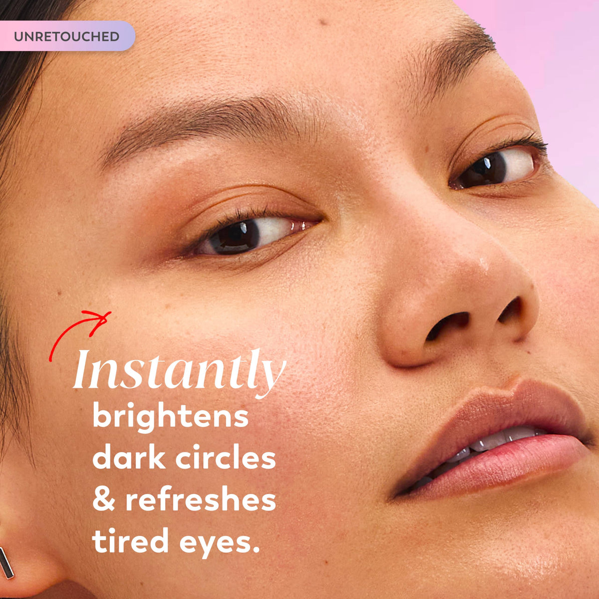 Olay Super Eye Serum showing application around the eye area