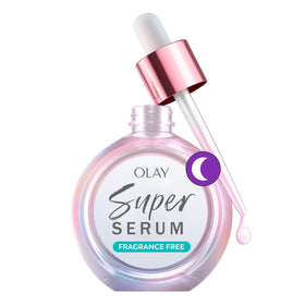 Olay Super Serum Night Repair front view with packaging