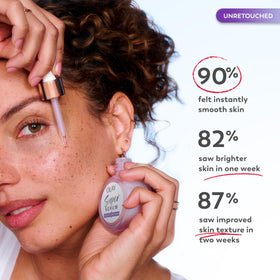 Olay Super Serum Night Repair texture on fingertip