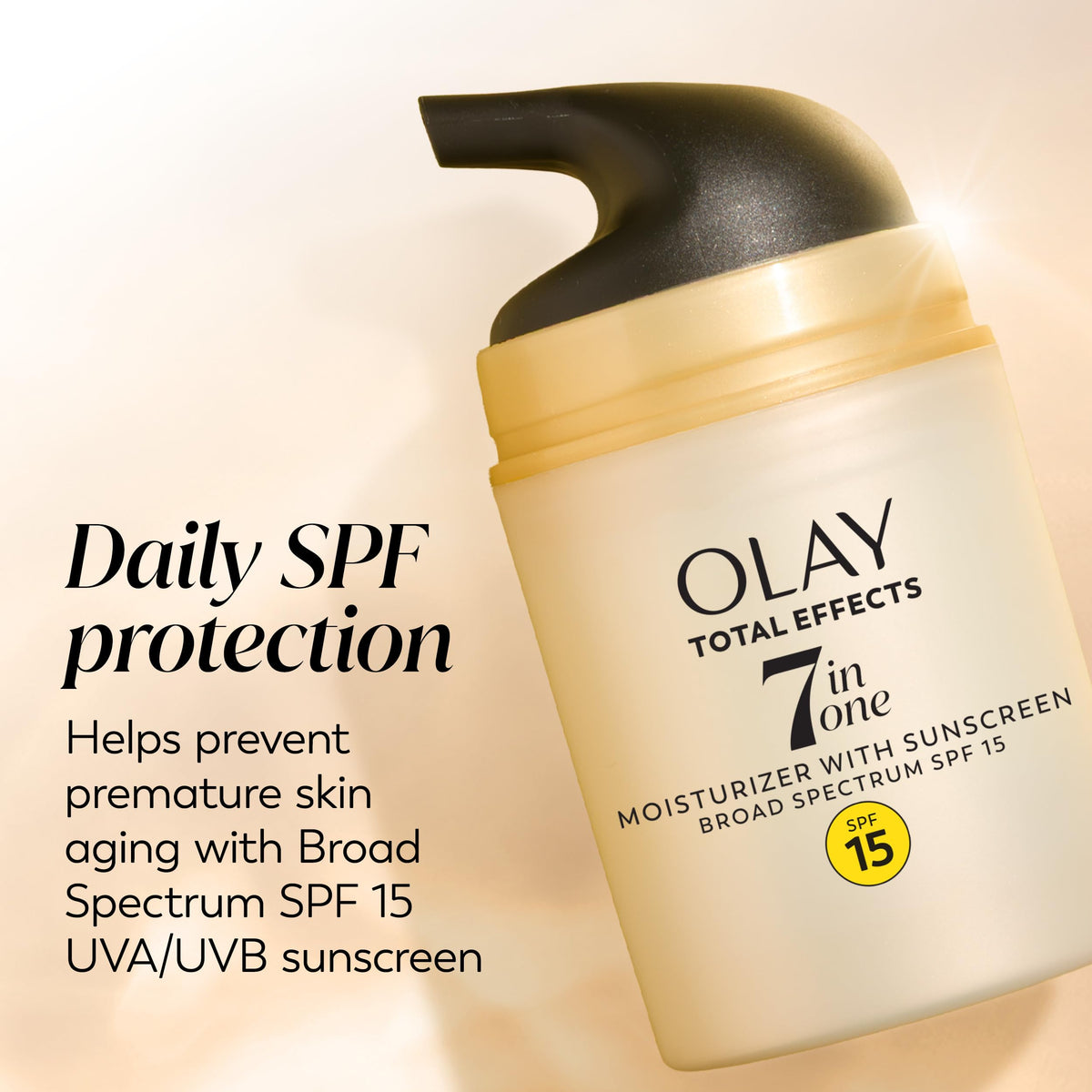 Olay Total Effects 7-in-1 Face Moisturizer side view showing packaging