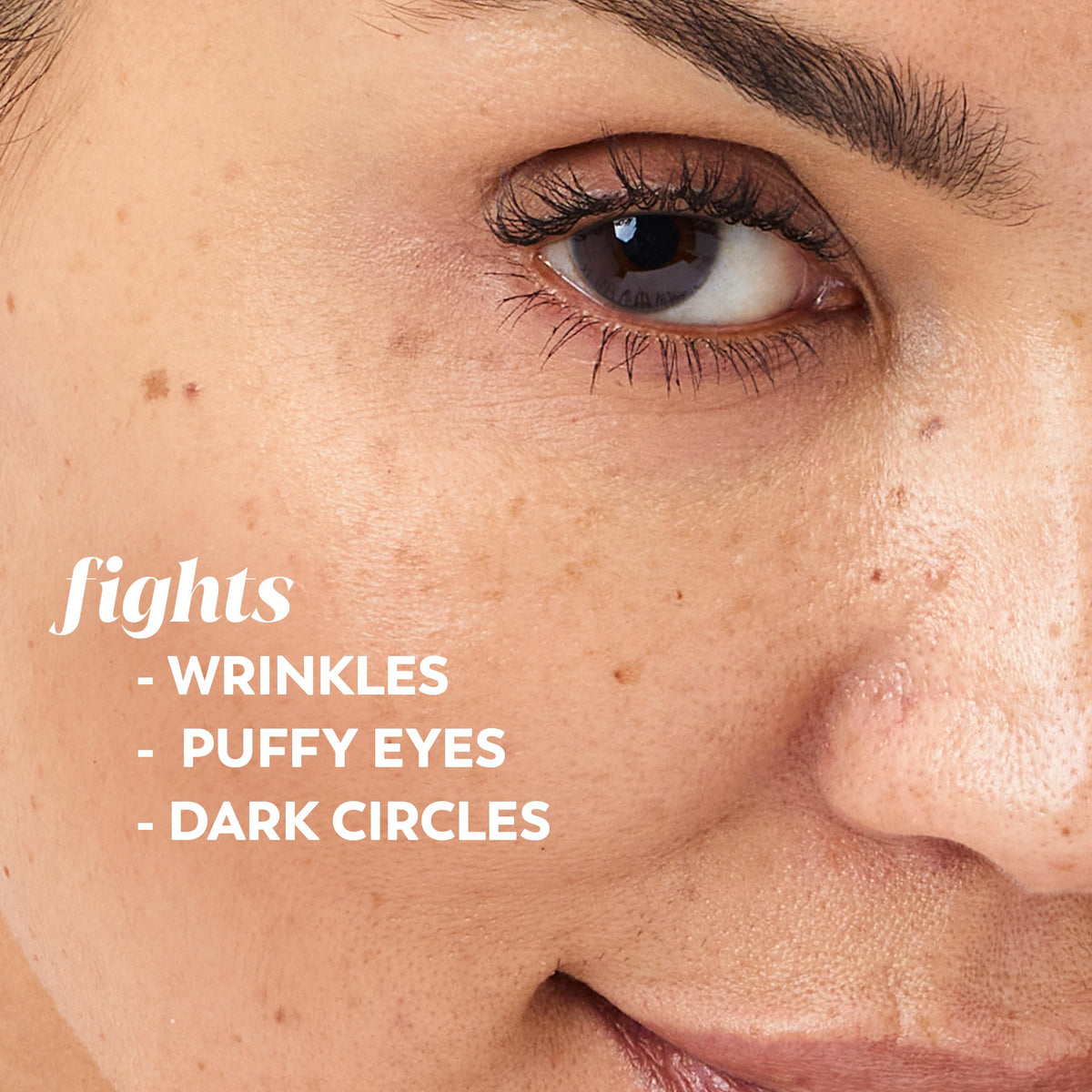 Olay Ultimate Eye Cream application around the eye area