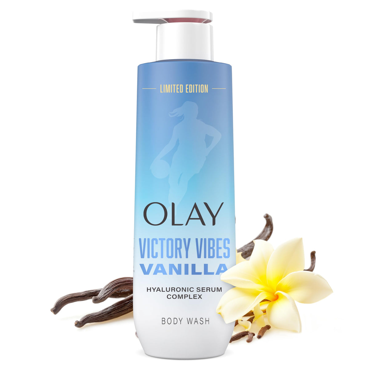 Olay Victory Vibes Vanilla Body Wash 20 fl oz front view