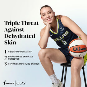 Olay Victory Vibes Vanilla Body Wash bottle with creamy vanilla scent