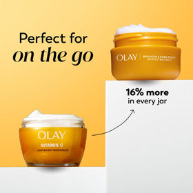 Olay Vitamin C Face Moisturizer jar with lid