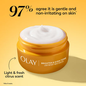 Olay Vitamin C Face Moisturizer with natural lighting