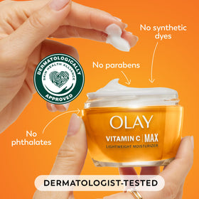 Olay Vitamin C MAX Face Moisturizer 1.7 oz texture close-up