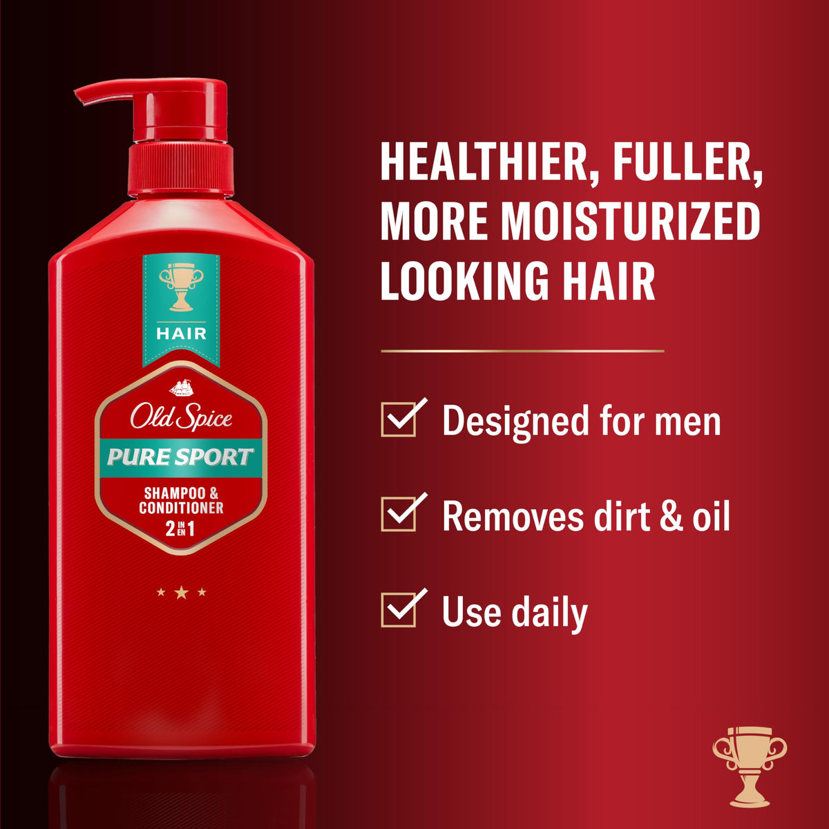 Old Spice 2-in-1 Shampoo and Conditioner Set, Pure Sport packaging