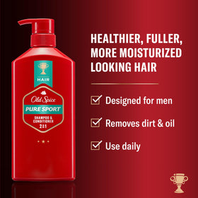 Old Spice 2-in-1 Shampoo and Conditioner Set, Pure Sport packaging