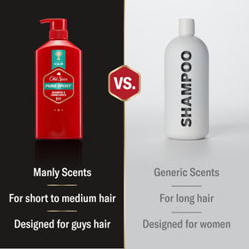 Old Spice 2-in-1 Shampoo and Conditioner Set, Pure Sport side view