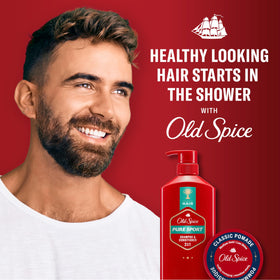 Old Spice 2-in-1 Shampoo and Conditioner Set, Pure Sport with fresh lemon-lime