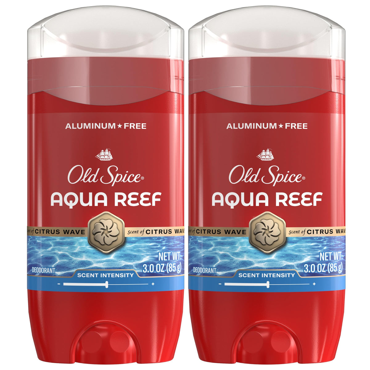 Old Spice Aluminum Free Deodorant Aqua Reef 3.0 oz front view