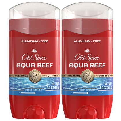 Old Spice Aluminum Free Deodorant Aqua Reef 3.0 oz front view
