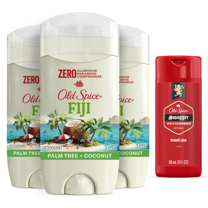 Old Spice Aluminum Free Deodorant Fiji 3-Pack front view