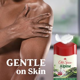Old Spice Antiperspirant Alpine application demonstration