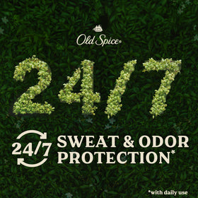 Old Spice Antiperspirant Alpine scent close-up