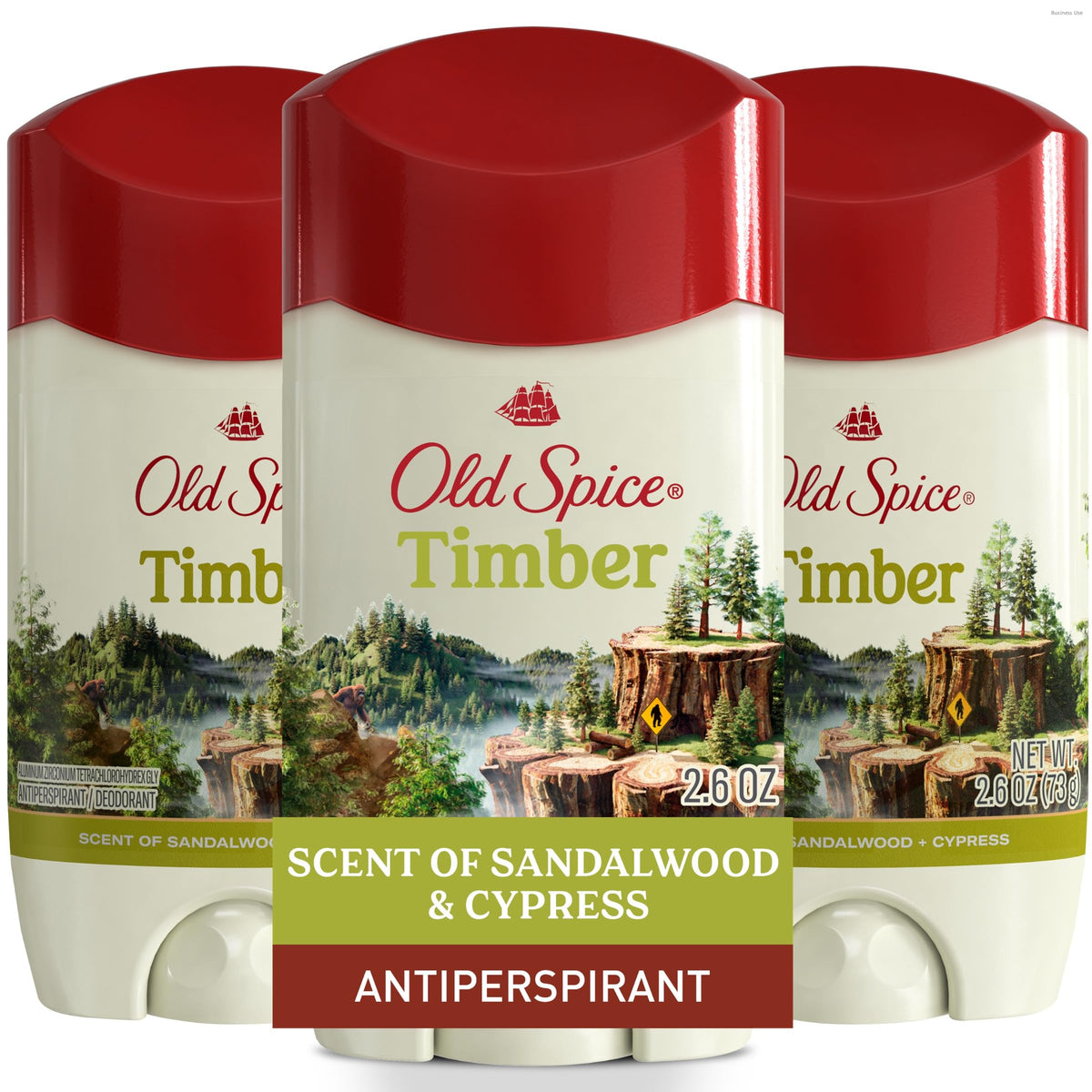 Old Spice Antiperspirant Deodorant Timber Scent front view