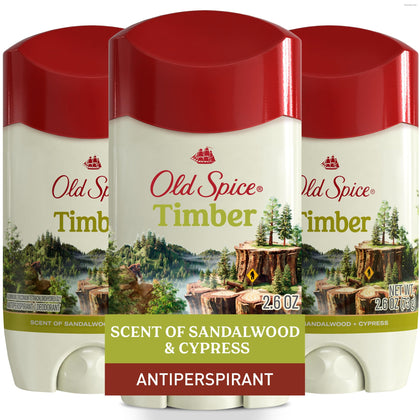 Old Spice Antiperspirant Deodorant Timber Scent front view