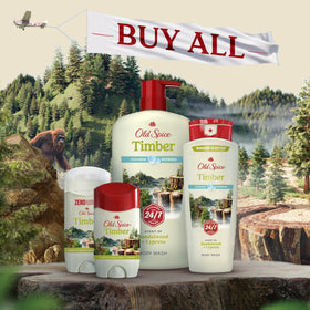 Old Spice Antiperspirant Deodorant Timber Scent group shot