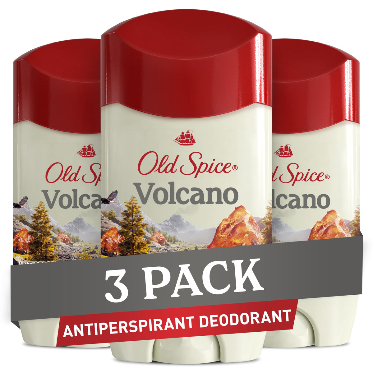 Old Spice Antiperspirant & Deodorant Volcano with Charcoal front view