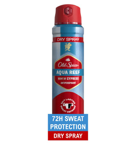 Old Spice Aqua Reef Dry Spray Antiperspirant front view