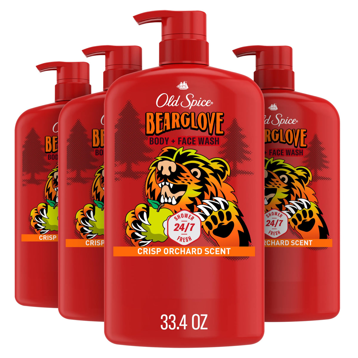 Old Spice Bearglove Body Wash 33.4 fl oz front view