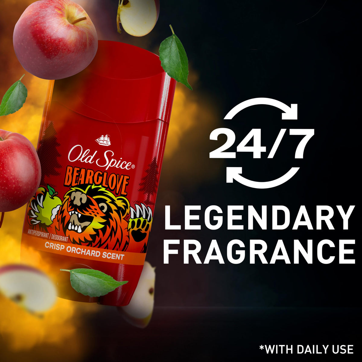 Old Spice Bearglove Deodorant in lifestyle setting