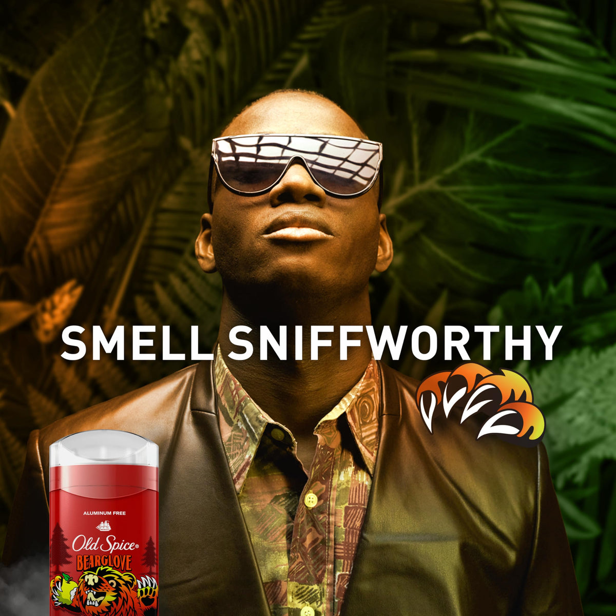 Old Spice Bearglove Deodorant on a bathroom counter