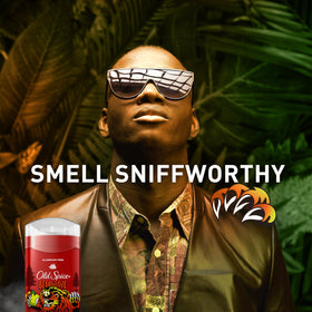Old Spice Bearglove Deodorant on a bathroom counter