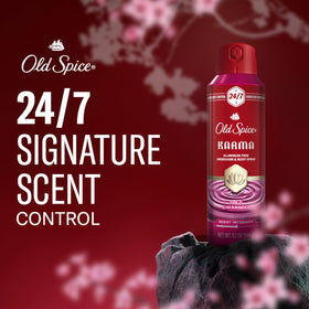 Old Spice Body Spray Karma Cherry Spice 5.1 oz side view